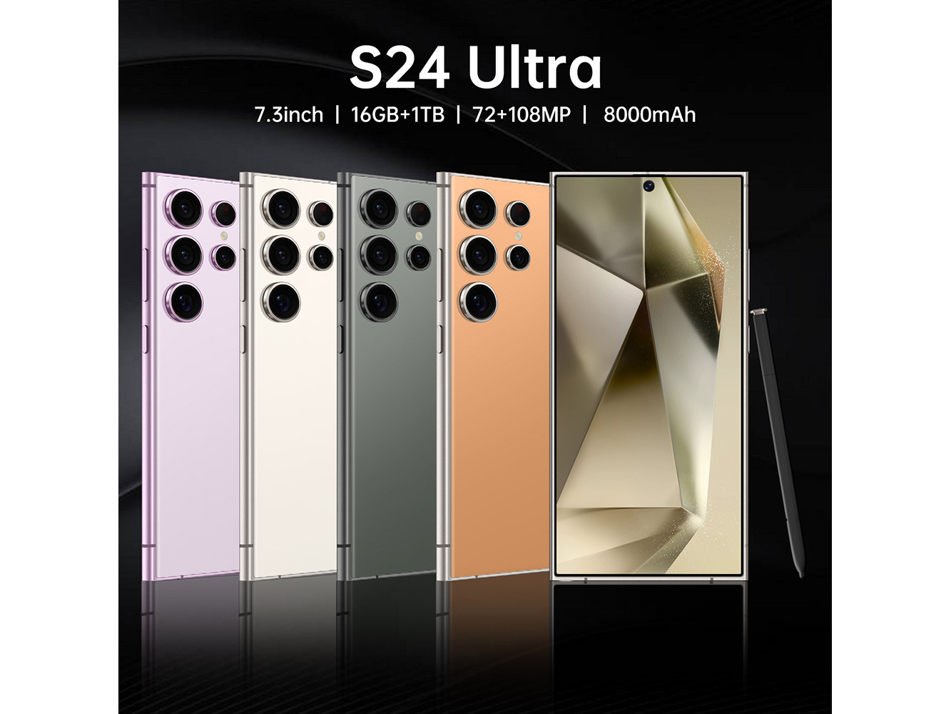 Global version 4G 4+128 high-end 8-core 7.3-inch smartphone