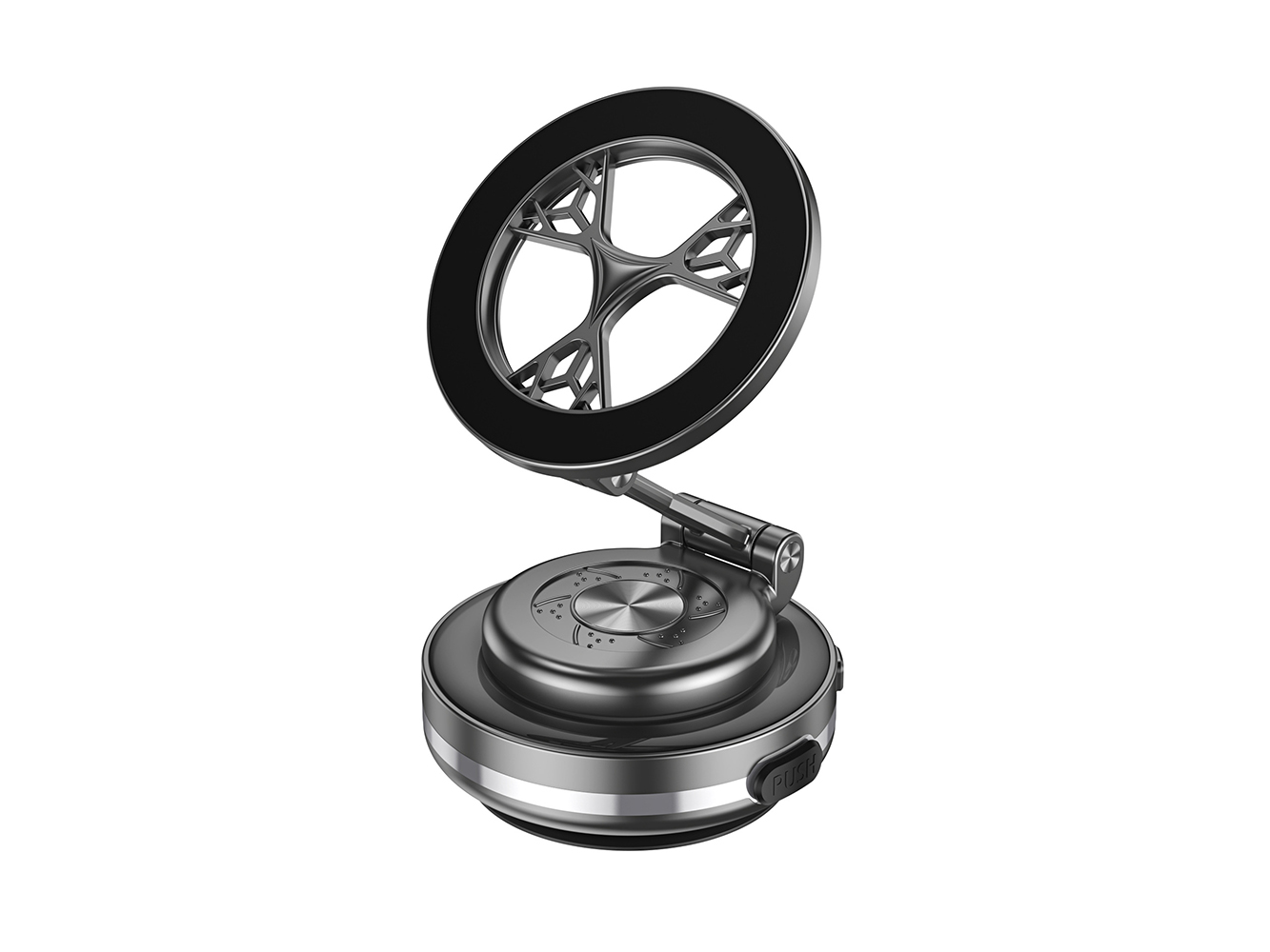 Magnetic suction vacuum suction bracket rotating car mount magnetic suction folding vacuum suction mobile phone holder