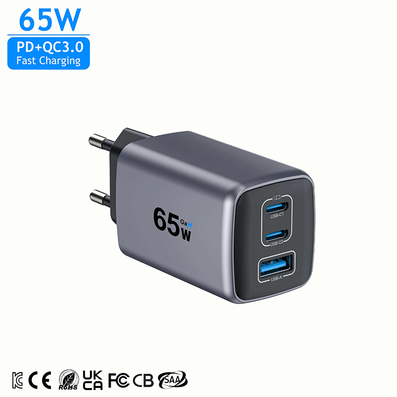 65W PD QC GaN USB TYPE C Fast Charging Portable Mini Power Adapter Laptop Phone Wall Charger for iPhone Apple Samsung