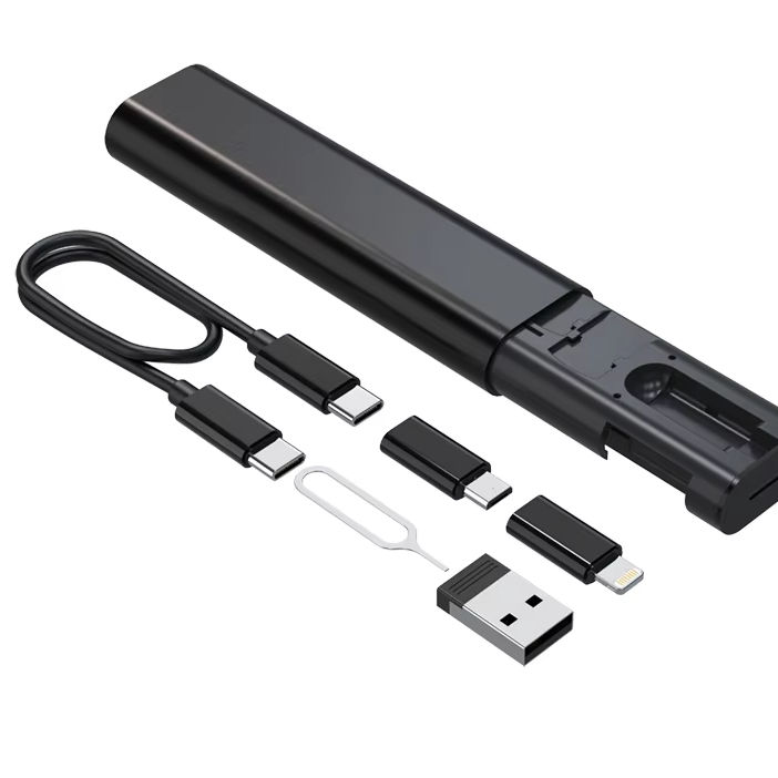 Multifunctional PVC Data Cable 3.4mm OD with 60W Max Power 27cm Line Length for Fast Charging 5A Type-C USB 2m Earphone Charging